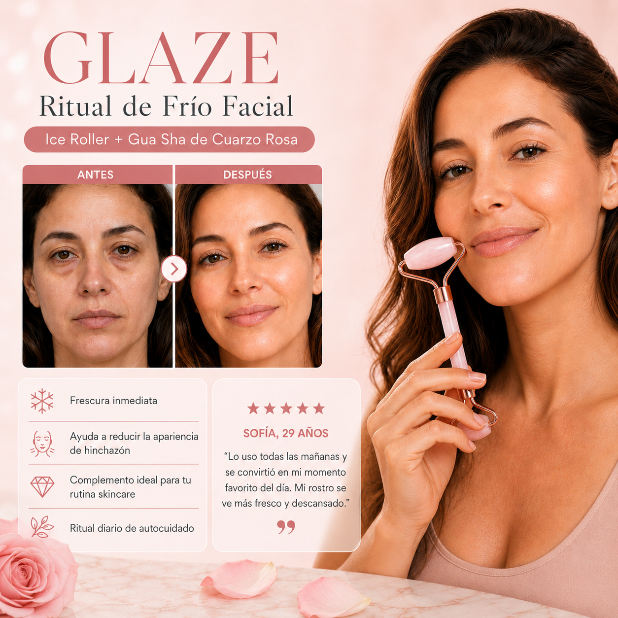 Kit Sculpt & Glow — Ice Roller + Gua Sha